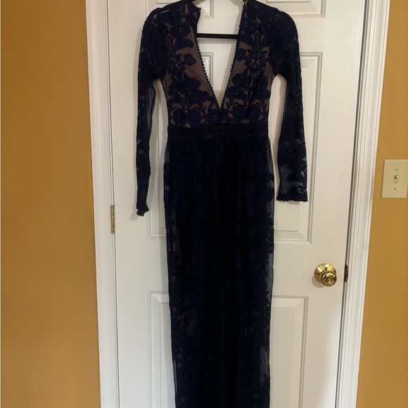 For Love And Lemons Dresses & Skirts - For Love And Lemons Navy Long Sleeve Dress